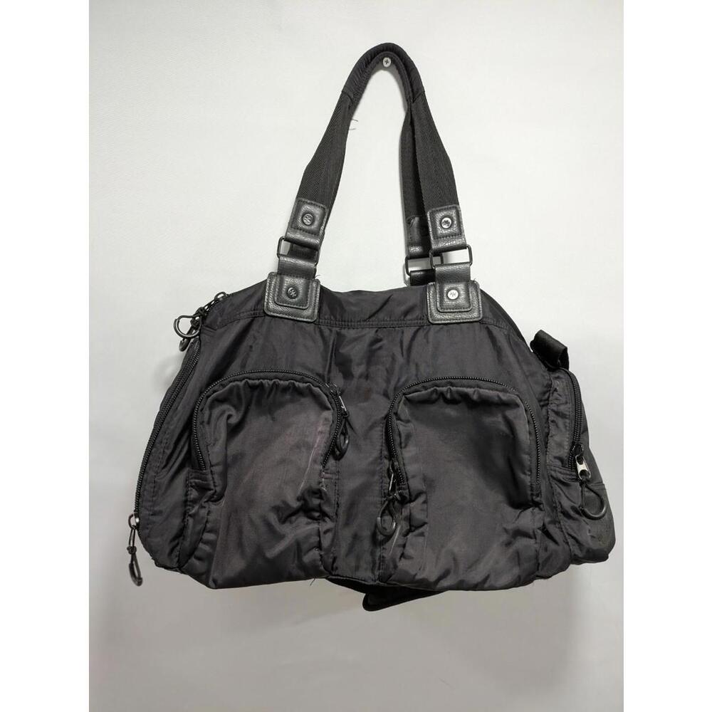 Kyodan‎ Duffle Bag Medium Shoulder Handbag Black Travel Gym Yoga 18" L